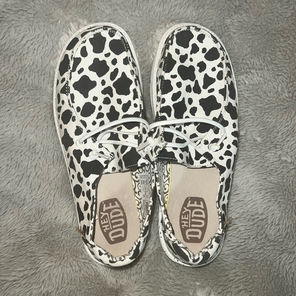 Hey Dude Wendy Milky Way Shoes - Black and White